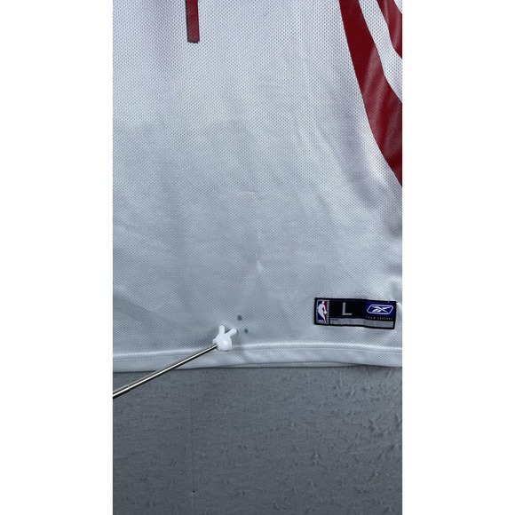 Houston Rockets Jersey Boys Large White Red NBA Basketball Reebok McGrady 1 - Picture 4 of 11